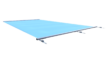 Couverture de sécurité bleue "Extra Top" pour piscines, au m².