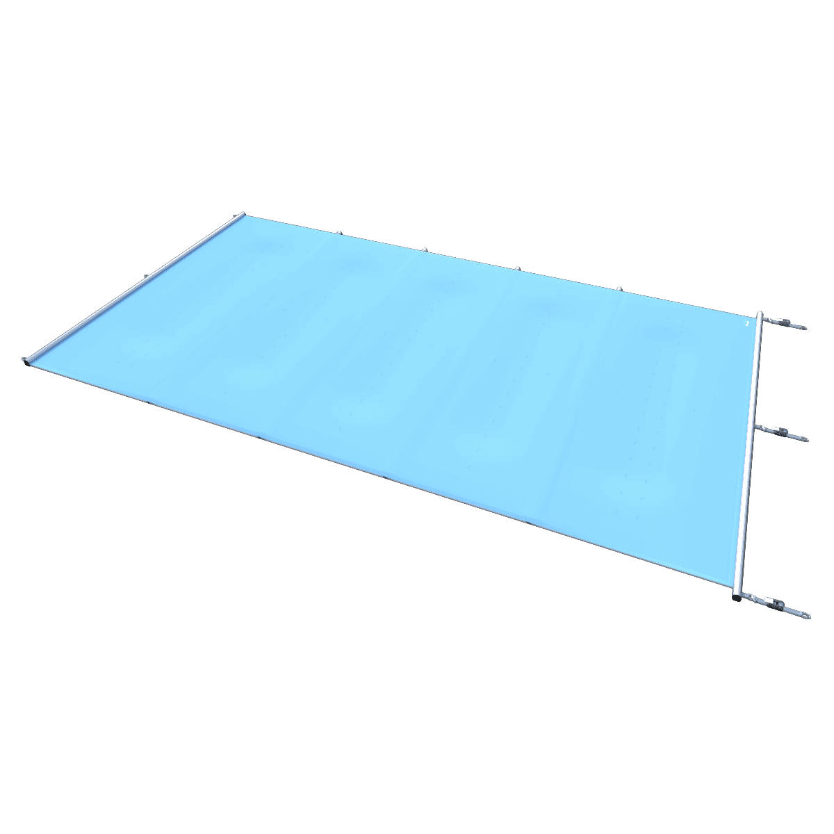 Bâche de sécurité "Extra Top" en bleu, adaptée pour piscines, par m².