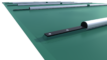 Couverture de sécurité "Extra Top" en vert pour piscines, au m², offre une sécurité et une protection supplémentaires.