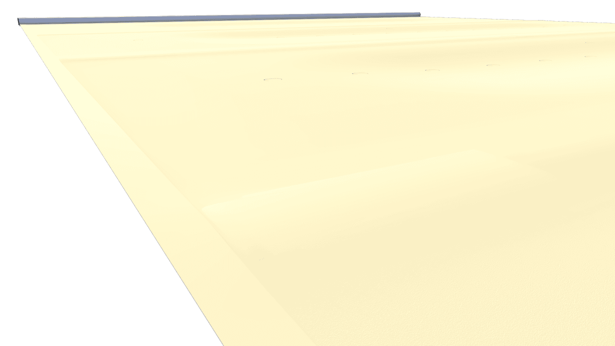 Couverture de sécurité « Extra Top » coloris vanille, adaptée aux piscines, au m².
