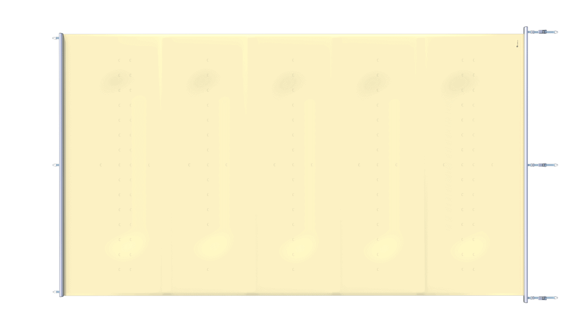 Couverture de sécurité pour piscine coloris vanille, protection extra top.