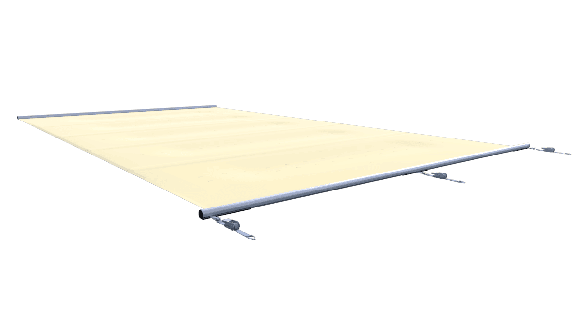 Couverture de sécurité pour piscines en Vanille, modèle extra top.