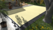 Couverture de sécurité « Extra Top » en vanille pour piscines, au m², offre une sécurité et une protection supplémentaires.