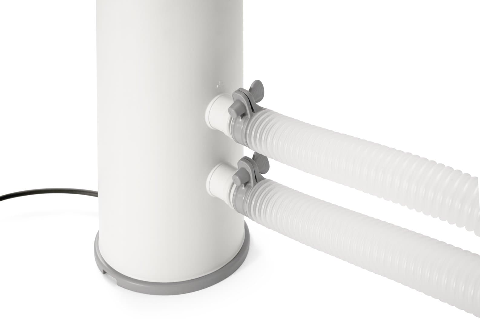 Pompe de filtration Intex C900 pour piscines, 3407 litres par heure, adaptée à une eau propre et limpide.