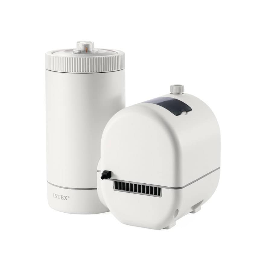 Pompe de filtration Intex C2500 pour le nettoyage de piscines, 9463 litres/heure, adaptée à une circulation d'eau rapide.