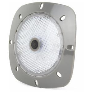 Lampe de piscine LED blanche à encastrer, adaptée aux piscines, économe en énergie et durable.