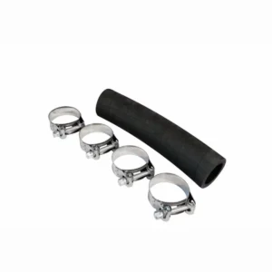 Tuyau de raccordement pour capteurs solaires, 40 mm, avec colliers, adapté au chauffage de piscine.