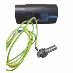 Kit de mise à la terre pour piscines avec raccord 50/63mm et câble de 2 mètres.