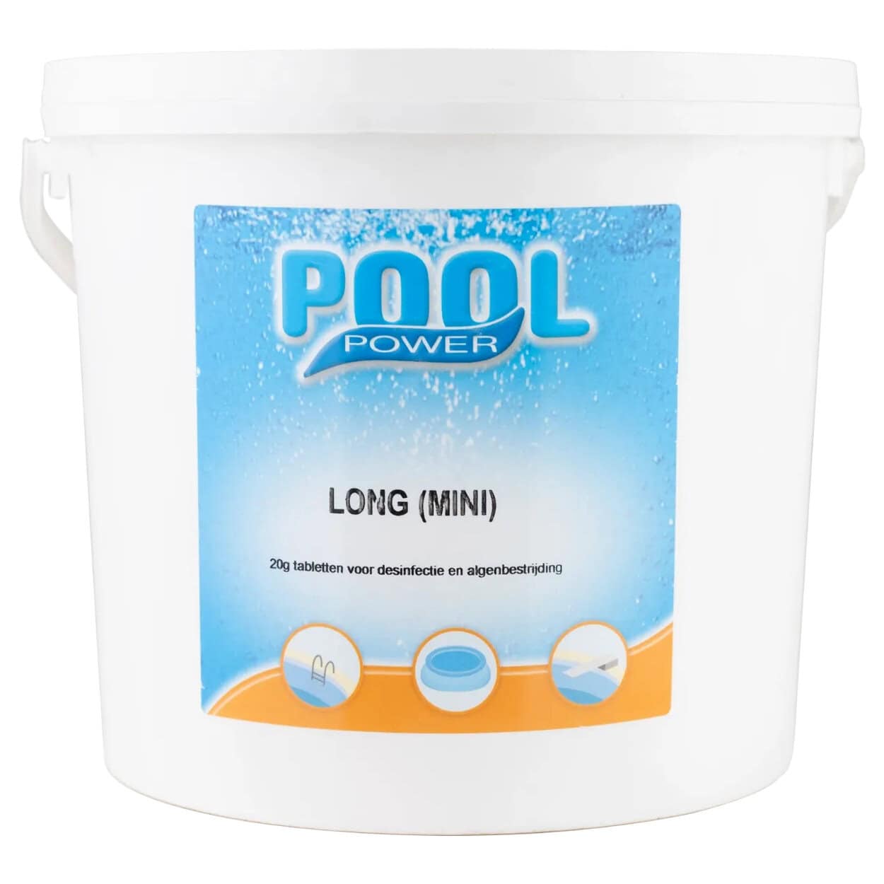 Pastilles de chlore Pool Power 20g pour la désinfection de piscine.