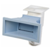 Bouche d'aspiration large de skimmer pour piscines, bleu clair, adaptée pour une circulation d'eau optimale.