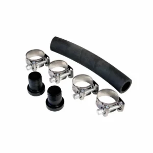 Jeu de bouchons d'extrémité pour capteurs solaires, adapté aux systèmes Roth Heliopool, colliers de serrage inclus.
