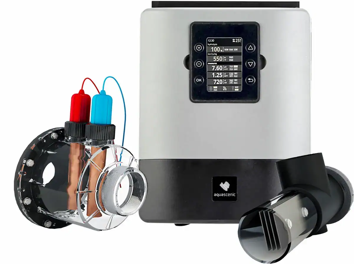 Set d'hydrolyse pour le nettoyage de piscine et la production de chlore.