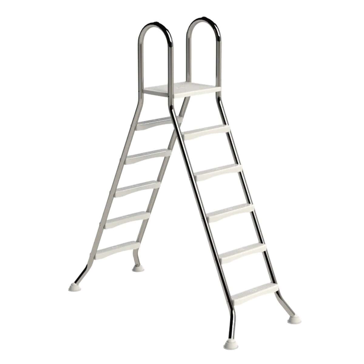 Escalier de piscine IDEAL A-frame en inox 2 x 5 marches - AISI 304