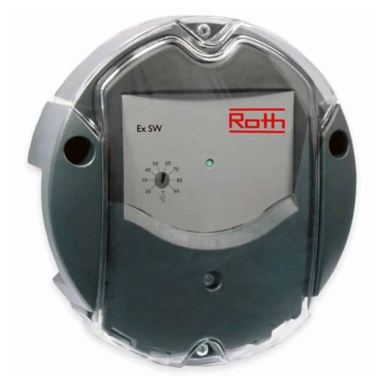 Régulation automatique de chauffe-eau solaire pour piscine Roth Heliopool.