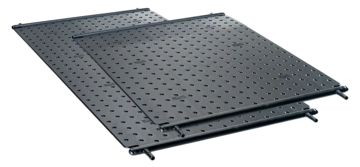 Capteur solaire pour chauffage de piscine, 110x110cm, modèle Roth Heliopool.
