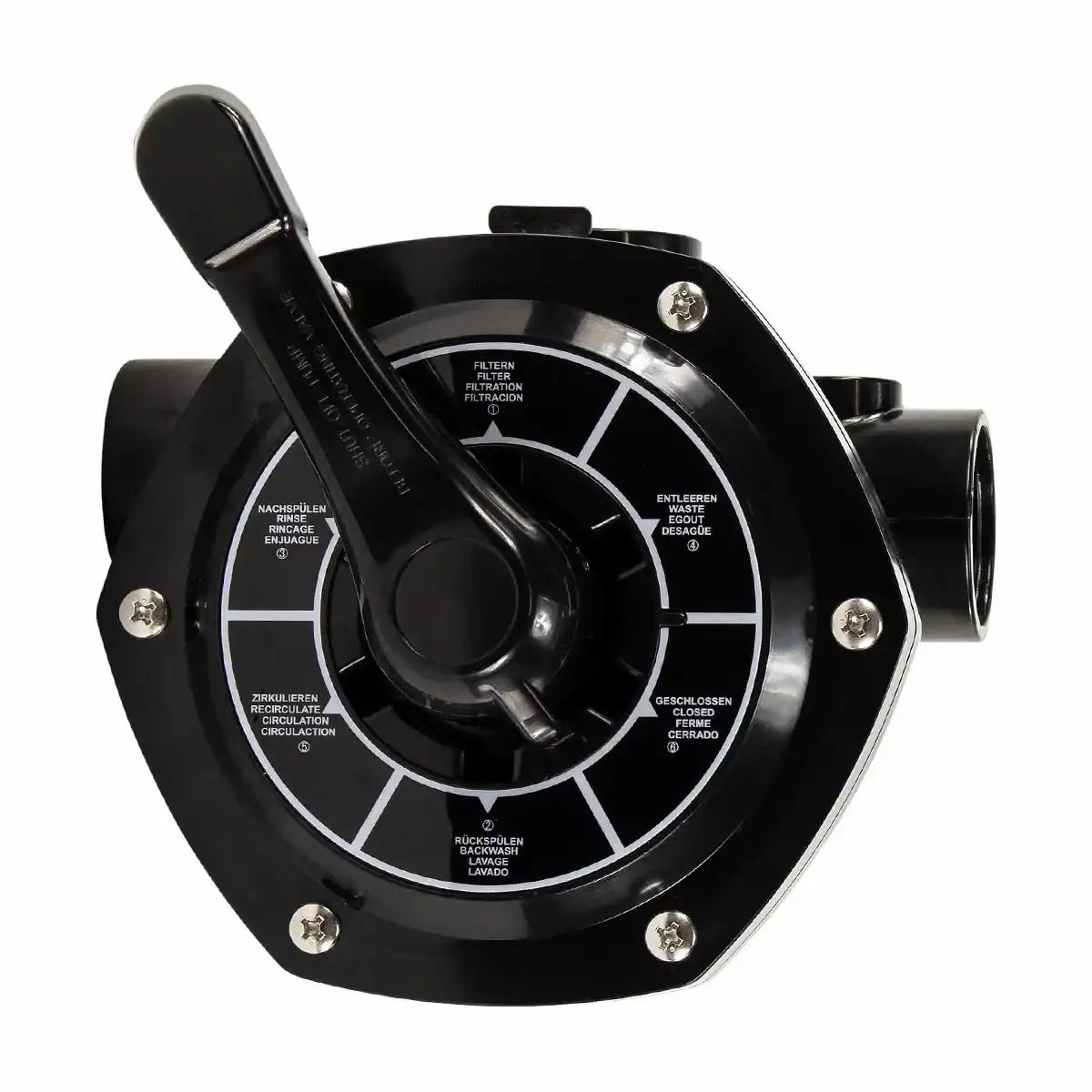 Mega+ vanne 6 voies 1,5" sidemount pour filtre a sable MFS
