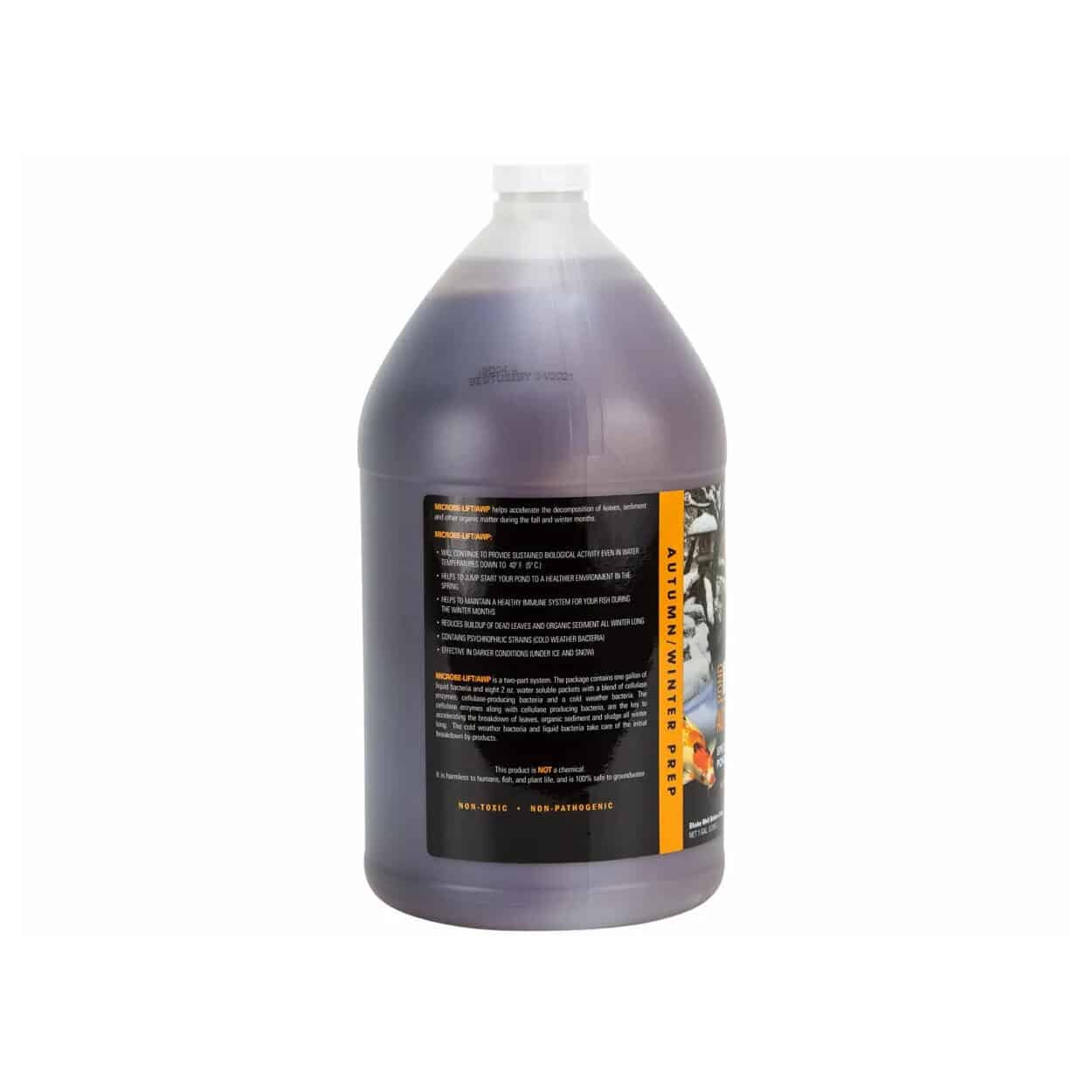 Préparation automne/hiver Microbe-lift pour piscine, 4L + 8 sachets, adaptée à la clôture de saison.