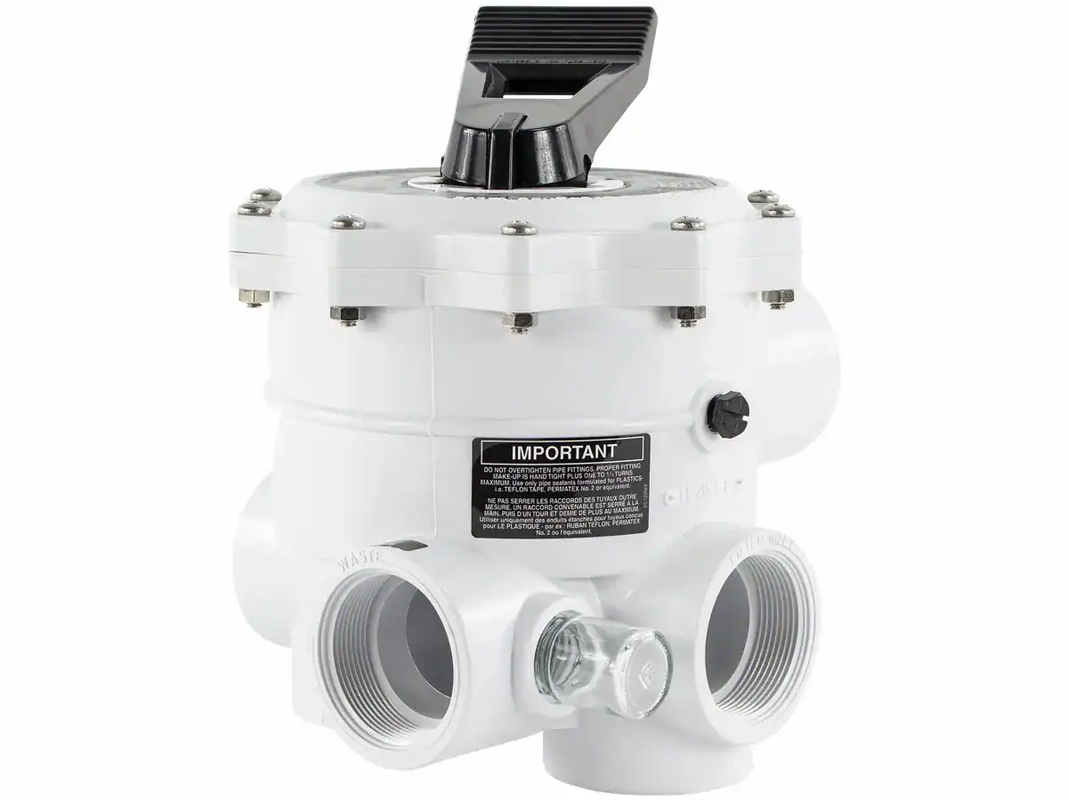 Vanne 6 voies topmount Hayward pour filtre à sable Vari-flo SP715.