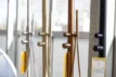 Douche extérieure en inox pour jardin et piscine.