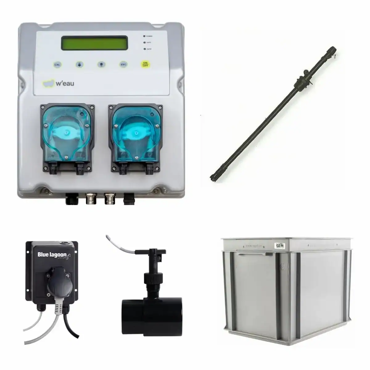 W'eau régulation automatique du pH et Redox compact pool - Elite set