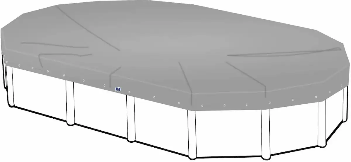 Bâche de protection pour piscine pour une protection optimale et une conservation de la chaleur.