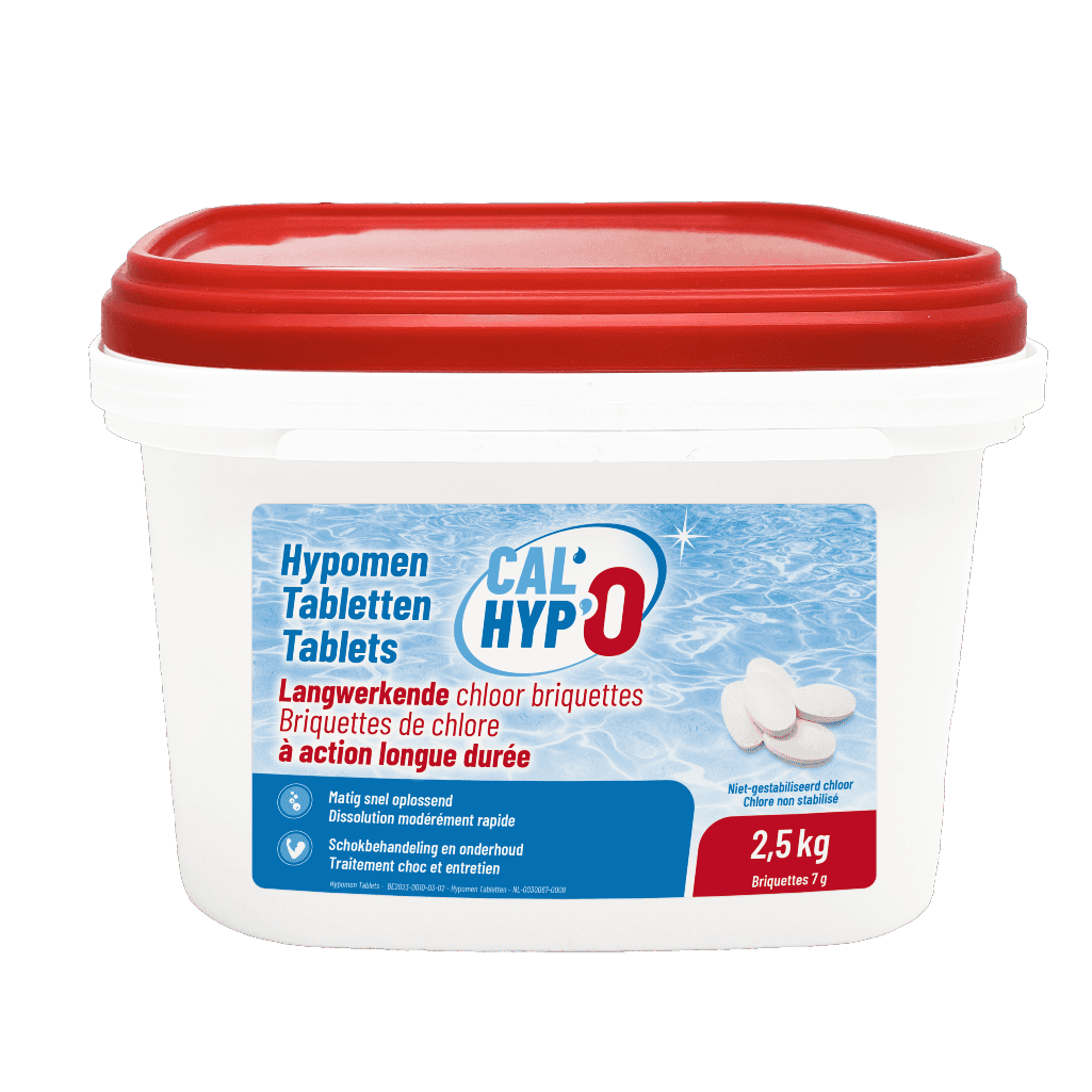 Tablettes de chlore pour piscine pour une eau propre et sûre, 2,5 kg.