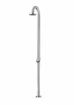 Douche extérieure en inox brossé pour le jardin ou près de la piscine.