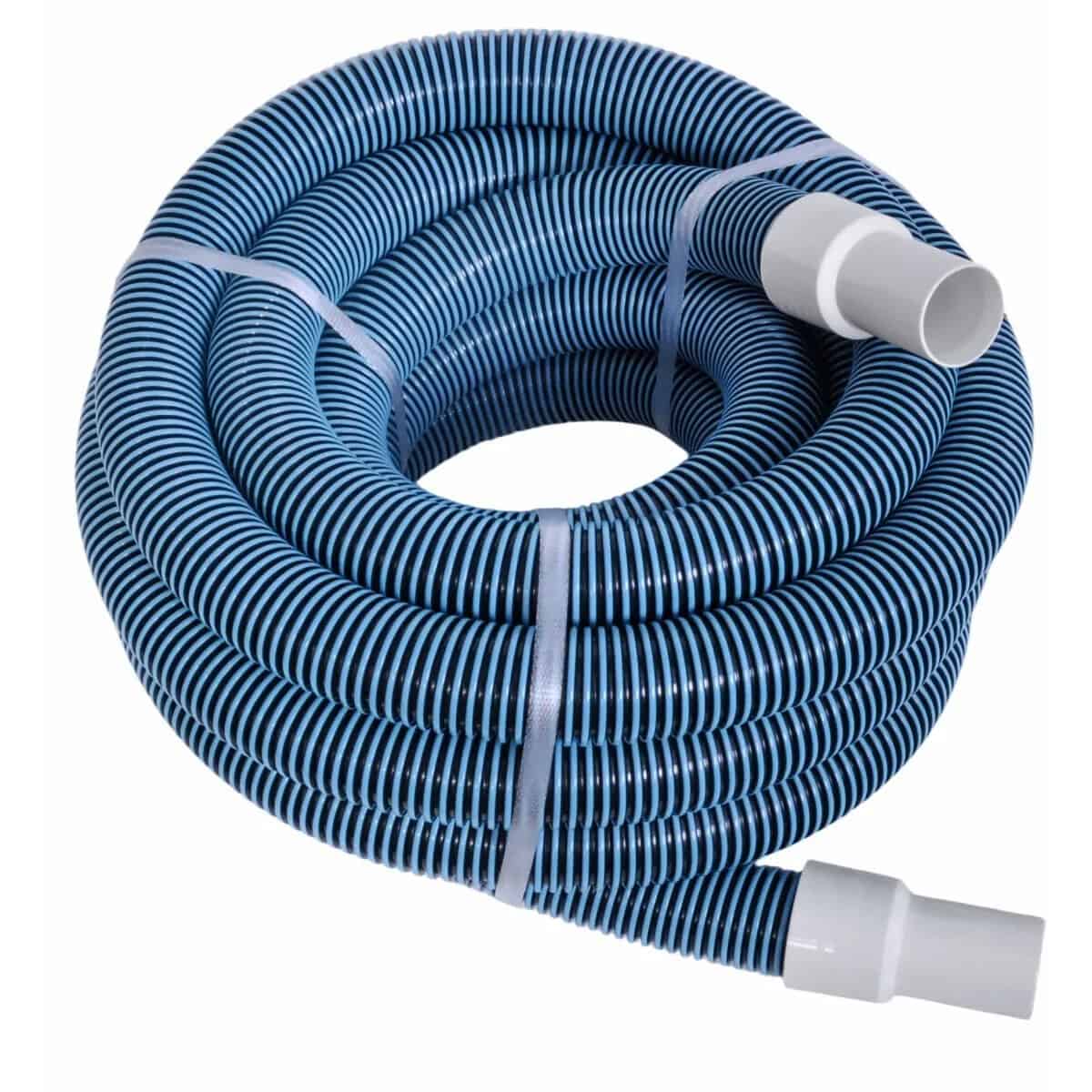 Tuyau d'aspiration W'eau 38 mm, 12 mètres, adapté au nettoyage de piscine.