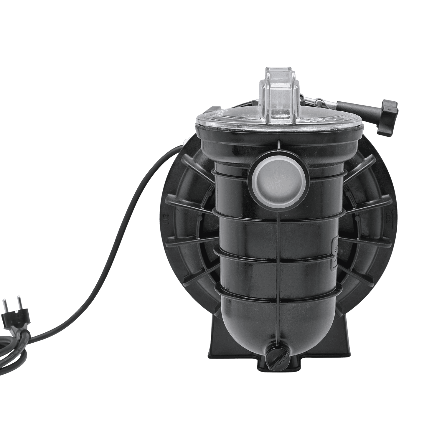 Pompe de filtration pour le nettoyage et la circulation de la piscine, adaptée à une qualité d'eau de piscine claire et propre.