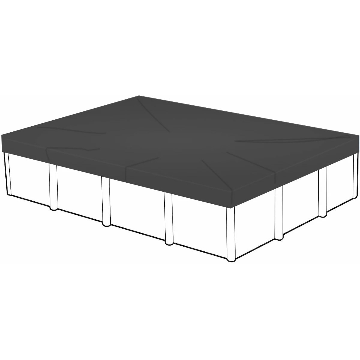 Bâche de protection piscine rectangulaire 300 x 200 cm (dimension bâche 360 x 260)