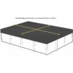 Bâche de protection piscine rectangulaire 700 x 350cm (dimension bâche 760 x 410)