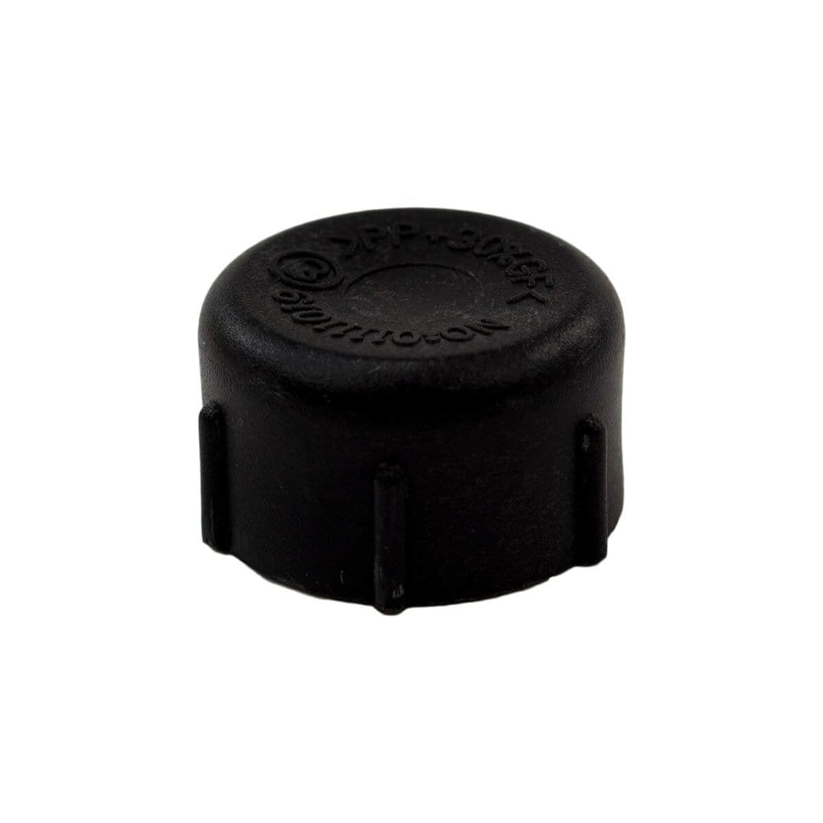 Bouchon de filtre de piscine noir pour l'installation et l'entretien du filtre.