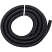 Tuyau de piscine flexible noir pour la circulation et la filtration de l'eau.