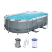 Piscine ovale Bestway Power Steel - 427 x 250 x 100 cm - avec pompe filtrante et accessoires