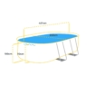 Piscine ovale Bestway Power Steel - 427 x 250 x 100 cm - avec pompe filtrante et accessoires