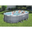 Piscine ovale Bestway Power Steel - 427 x 250 x 100 cm - avec pompe filtrante et accessoires