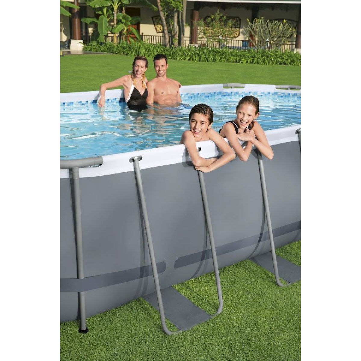 Piscine ovale Bestway Power Steel - 427 x 250 x 100 cm - avec pompe filtrante et accessoires