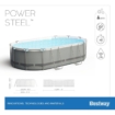 Piscine ovale Bestway Power Steel - 427 x 250 x 100 cm - avec pompe filtrante et accessoires