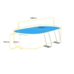Piscine ovale Bestway Power Steel - 488 x 305 x 107 cm - avec pompe de filtration et accessoires