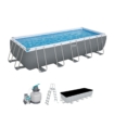 Piscine Bestway Power Steel - 640 x 274 x 132 cm - avec pompe à filtre à sable et accessoires