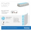 Piscine Bestway Power Steel - 640 x 274 x 132 cm - avec pompe à filtre à sable et accessoires