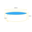Piscine gonflable ronde d'un diamètre de 366cm et d'une profondeur de 122cm.