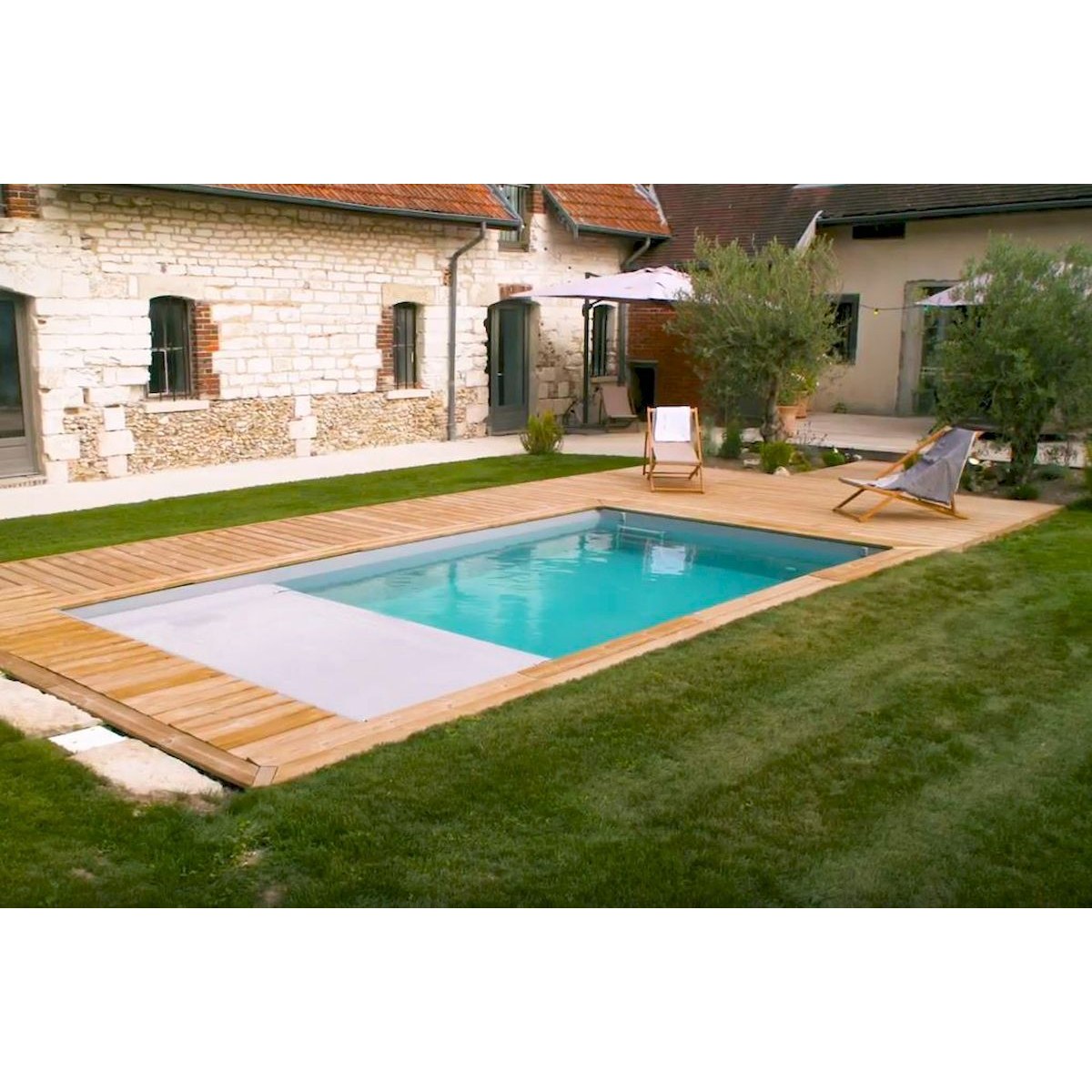 Piscine urbaine XL BWT - 6.50 x 3.50 x 1.33 m - avec pompe à filtre à sable
