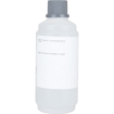 Flacon blanc de produit nettoyant pour piscine avec bouchon gris.