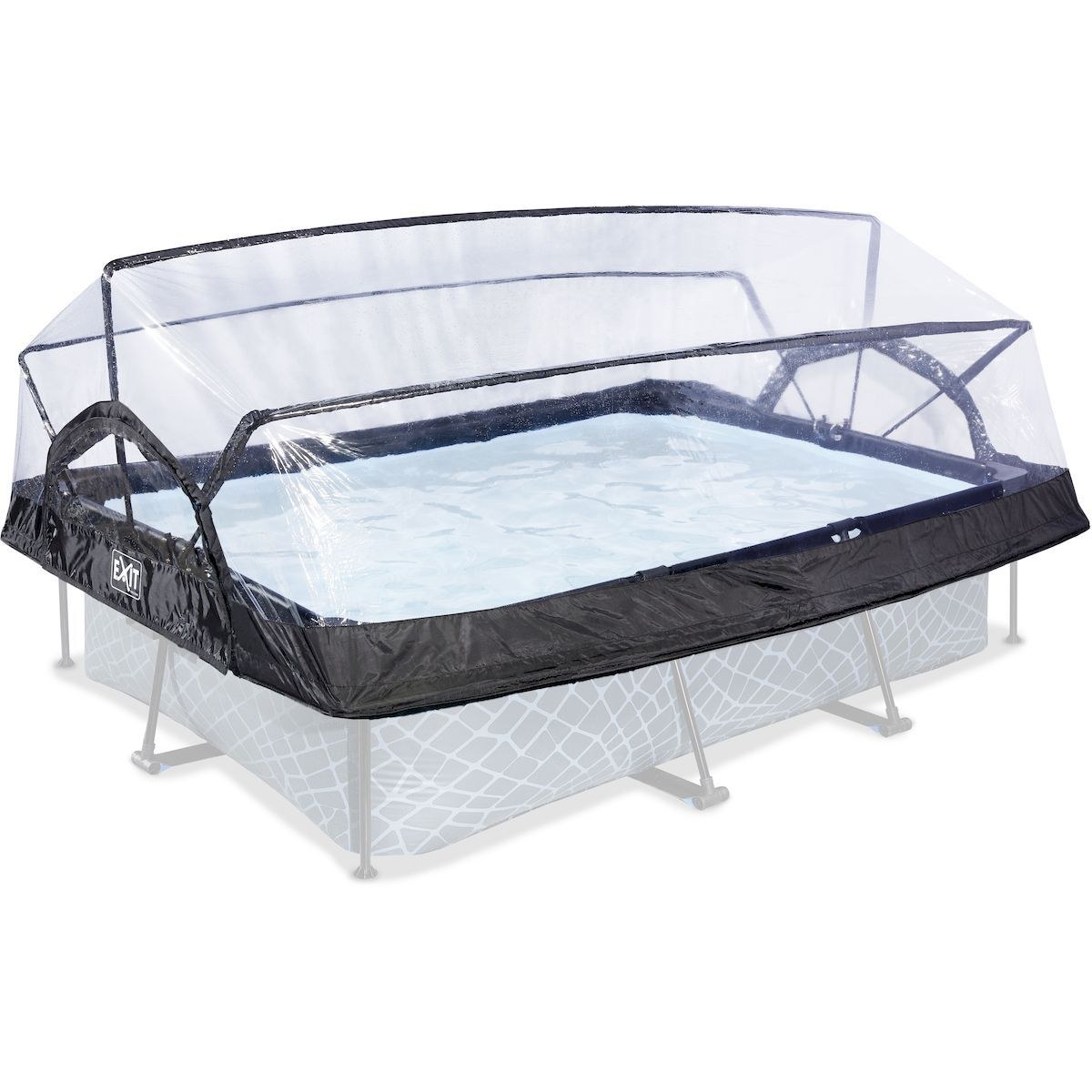 Abri de piscine EXIT rectangulaire 220 x 150 cm - universel
