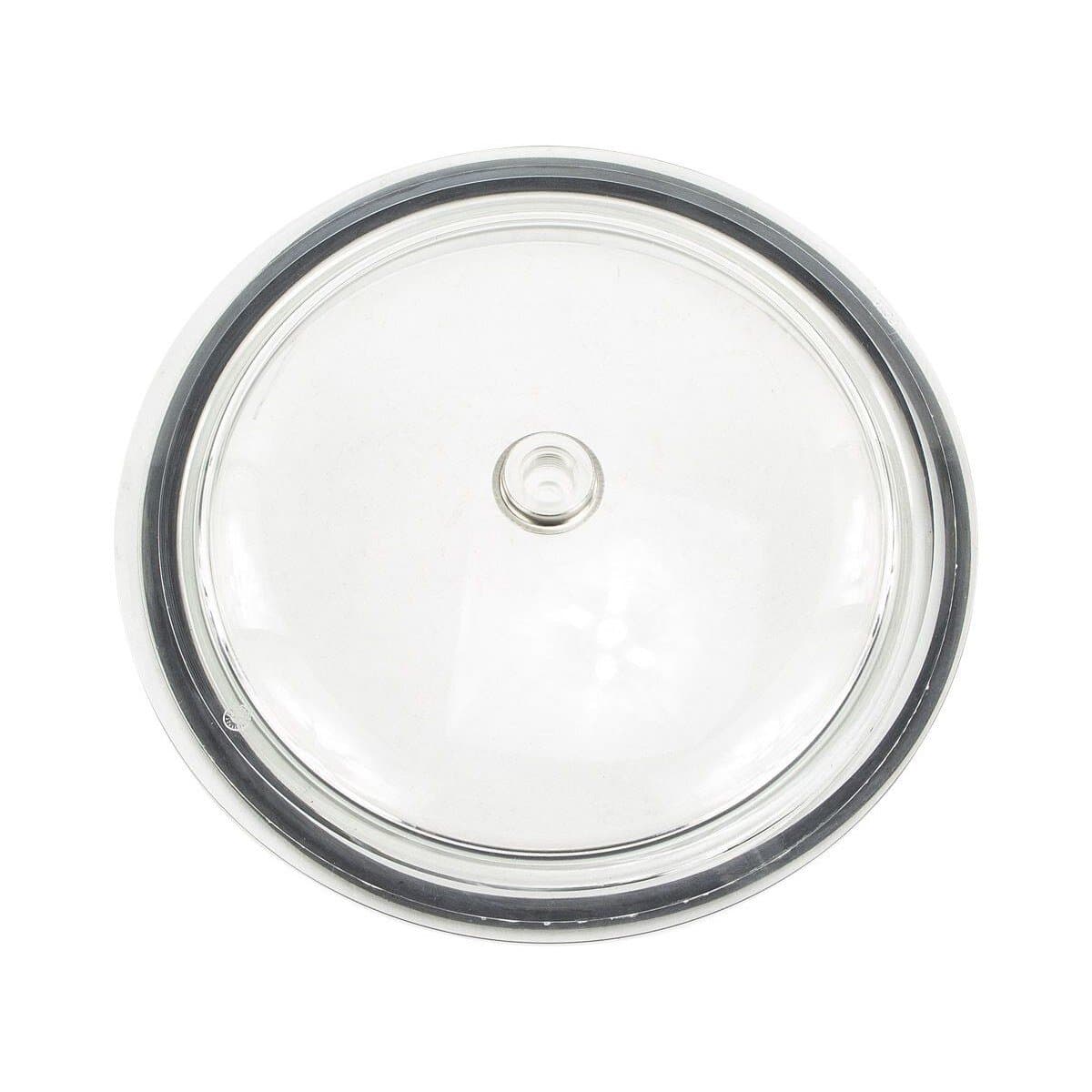 Couvercle de filtre de piscine transparent pour le traitement de l'eau.