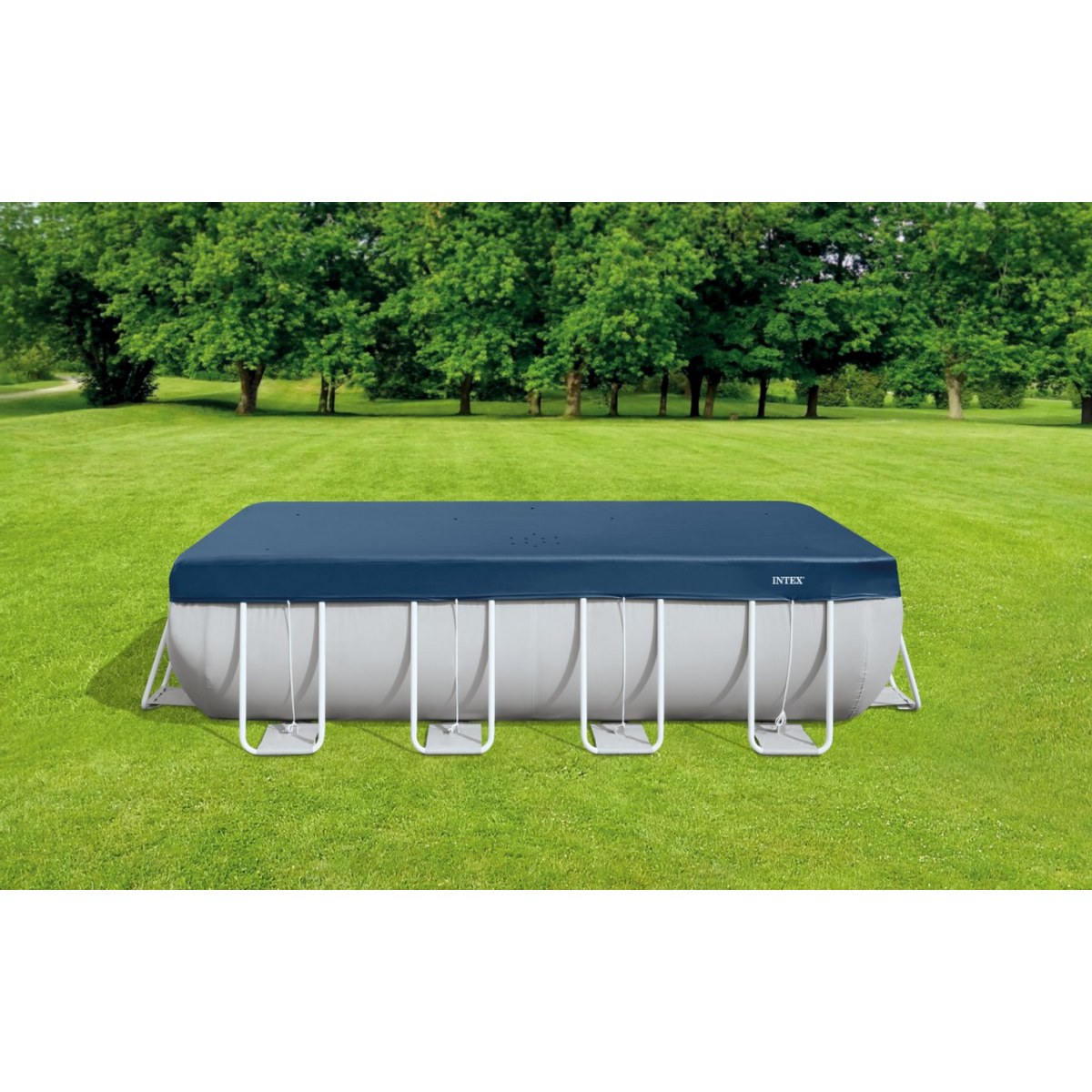 Bâche de protection Intex - Cadre rectangulaire - 400 x 200 cm (dimension bâche 420 x 220)