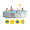 Piscine Intex Prism Frame - 457 x 107 cm - avec pompe de filtration et accessoires