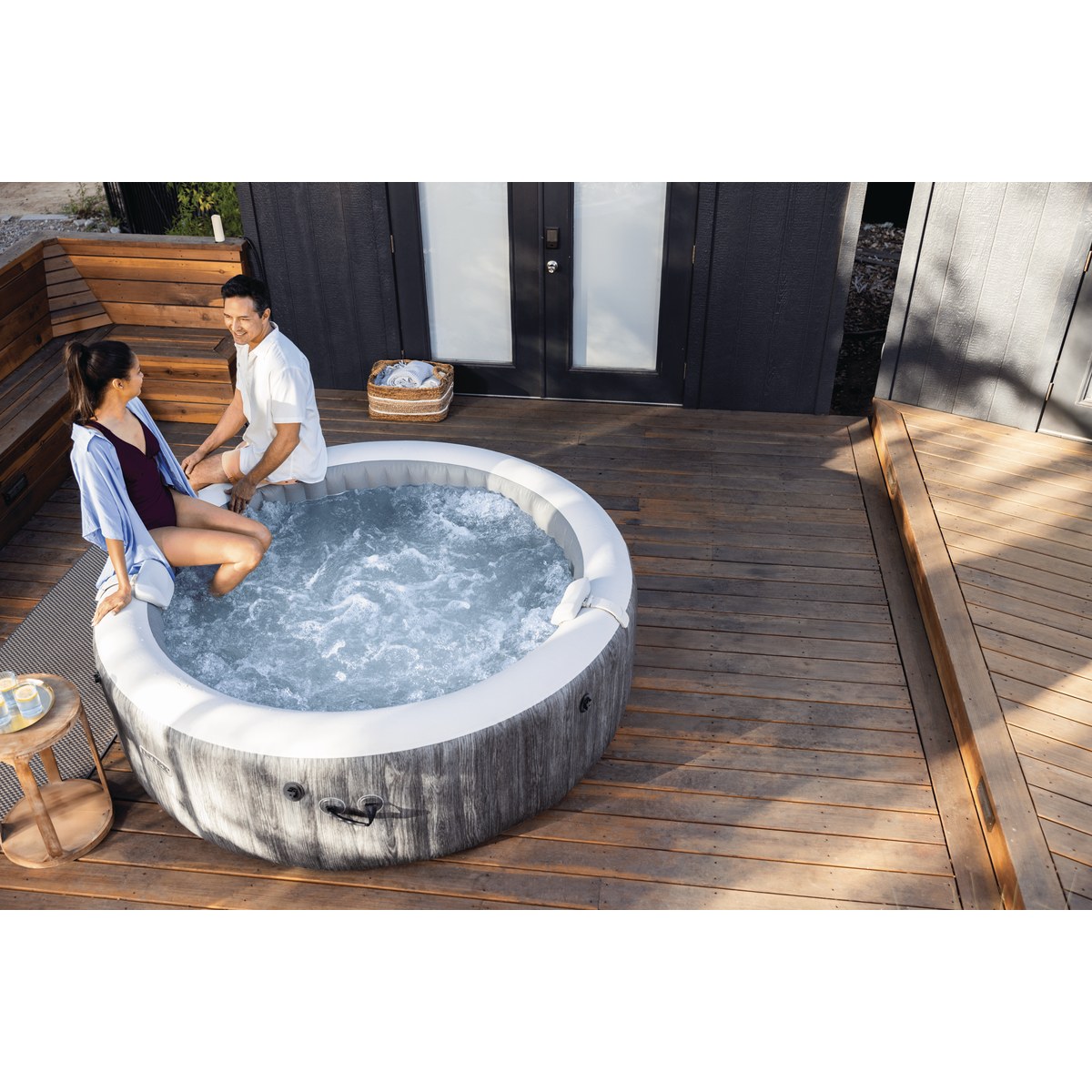 Intex Pure Spa Greywood Deluxe spa gonflable - 4 personnes
