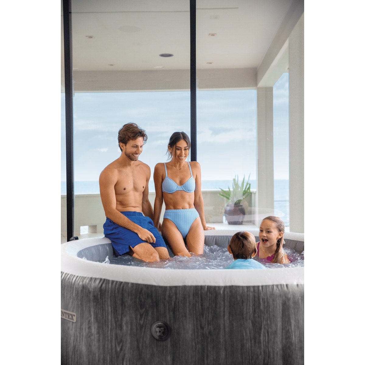 Intex Pure Spa Greywood Deluxe spa gonflable - 4 personnes